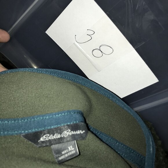 Eddie Bauer Men's Chilali Faux Shearling Fleece Jacket Size XL Emeral Green - Picture 12 of 12